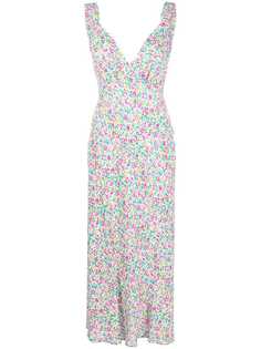 Rixo платье с V-образным вырезом и принтом