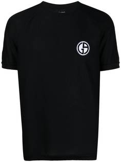 Giorgio Armani футболка с нашивкой-логотипом