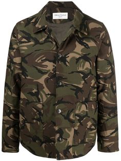 Officine Generale куртка-рубашка с камуфляжным принтом