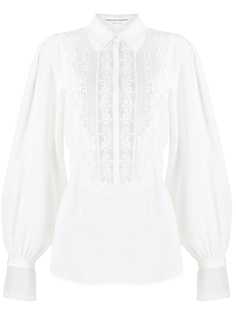 Ermanno Scervino блузка с вышивкой и завязками