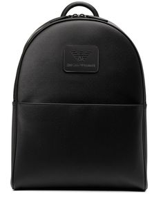 Emporio Armani рюкзак из искусственной кожи с нашивкой-логотипом