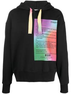 MSGM худи Together с принтом