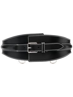 Alexander McQueen пояс с контрастной строчкой