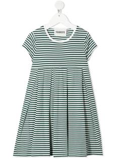 Touriste плиссированное платье в полоску