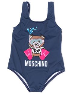 Moschino Kids купальник с логотипом