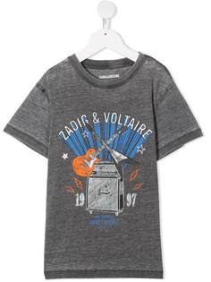 Zadig & Voltaire Kids футболка с короткими рукавами и логотипом