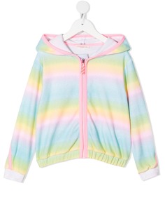 Billieblush худи на молнии в полоску