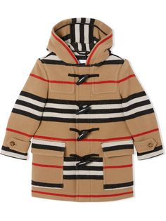 Burberry Kids дафлкот Icon Stripe