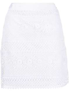Alberta Ferretti юбка с вышивкой