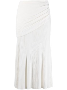 Hervé Léger юбка миди с драпировкой