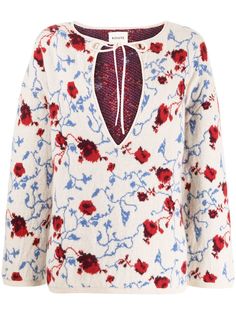 Khaite жаккардовый джемпер Jamie Lynn с цветочным узором