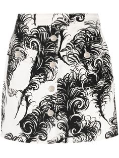 Moschino рубашка A-силуэта с принтом