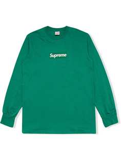 Supreme футболка с логотипом и длинными рукавами