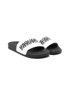 Dsquared2 Kids шлепанцы с логотипом