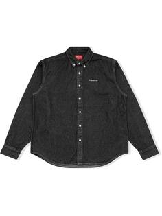 Supreme джинсовая рубашка с логотипом