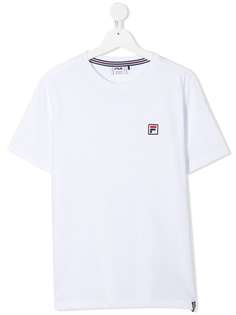 Fila Kids футболка с вышитым логотипом