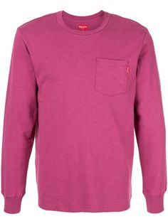 Supreme футболка с нагрудным карманом