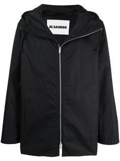 Jil Sander легкая куртка с капюшоном