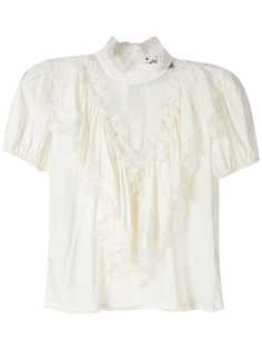 Andrea Bogosian блузка Sano Victorian с кружевом