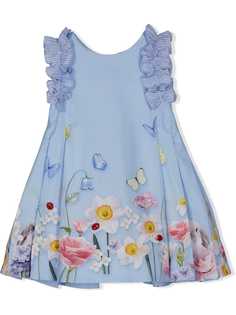 Lapin House платье с оборками и цветочным принтом