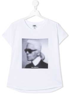 Karl Lagerfeld Kids футболка с принтом Karl
