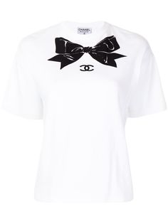 Chanel Pre-Owned футболка с логотипом CC