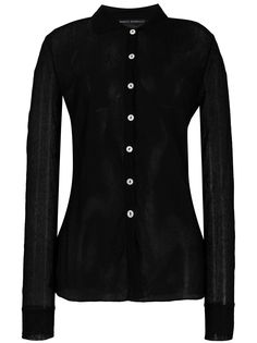 Marco Rambaldi полупрозрачная рубашка на пуговицах