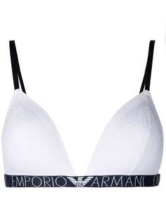 Emporio Armani лиф бикини с логотипом