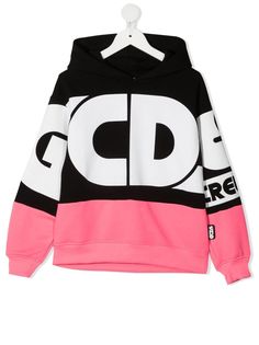 Gcds Kids худи в стиле колор-блок с логотипом