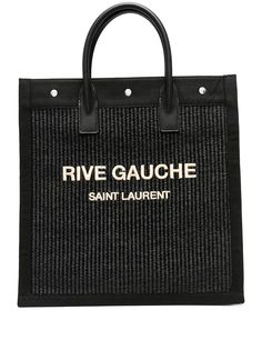 Saint Laurent плетеная сумка-тоут Rive Gauche
