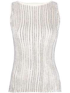 Ermanno Scervino топ без рукавов с блестками