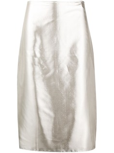 Nina Ricci юбка-карандаш с эффектом металлик