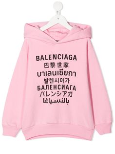 Balenciaga Kids худи с графичным принтом