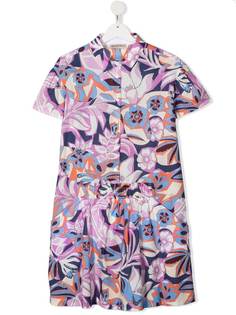 Emilio Pucci Junior платье с цветочным принтом