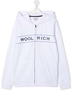 Woolrich Kids худи на молнии с логотипом