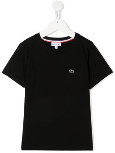 Lacoste Kids футболка с вышитым логотипом