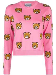 Moschino джемпер Teddy Bear с круглым вырезом