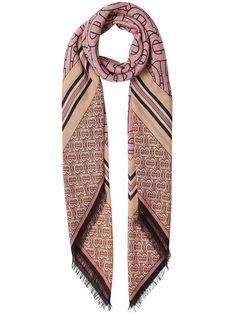 Burberry шарф с монограммой