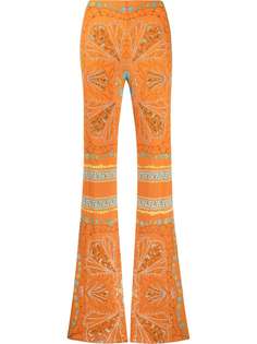 Emilio Pucci брюки прямого кроя с абстрактным принтом