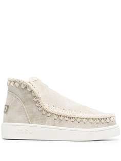 Mou ботинки с отделкой в технике кроше