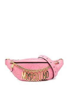 Moschino поясная сумка с логотипом