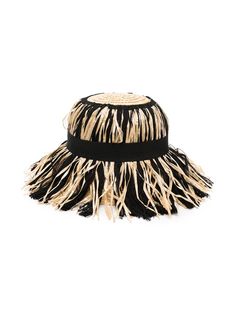 Mi Mi Sol соломенная шляпа с бахромой