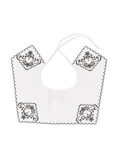 Mi Mi Sol воротник с завязками и вышивкой