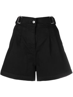 MSGM джинсовые шорты со складками