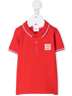 BOSS Kidswear рубашка поло с короткими рукавами и логотипом