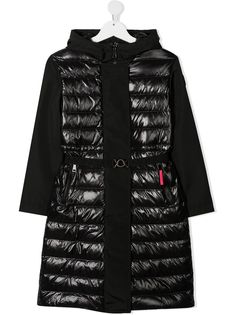 Moncler Enfant пуховик с поясом