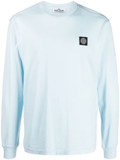 Stone Island футболка с длинными рукавами и нашивкой-логотипом