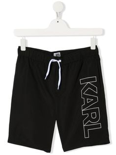 Karl Lagerfeld Kids плавки-шорты с логотипом