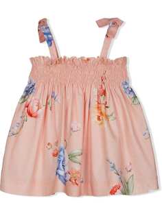 Lapin House платье со сборками и цветочным принтом