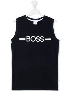 BOSS Kidswear топ без рукавов с логотипом